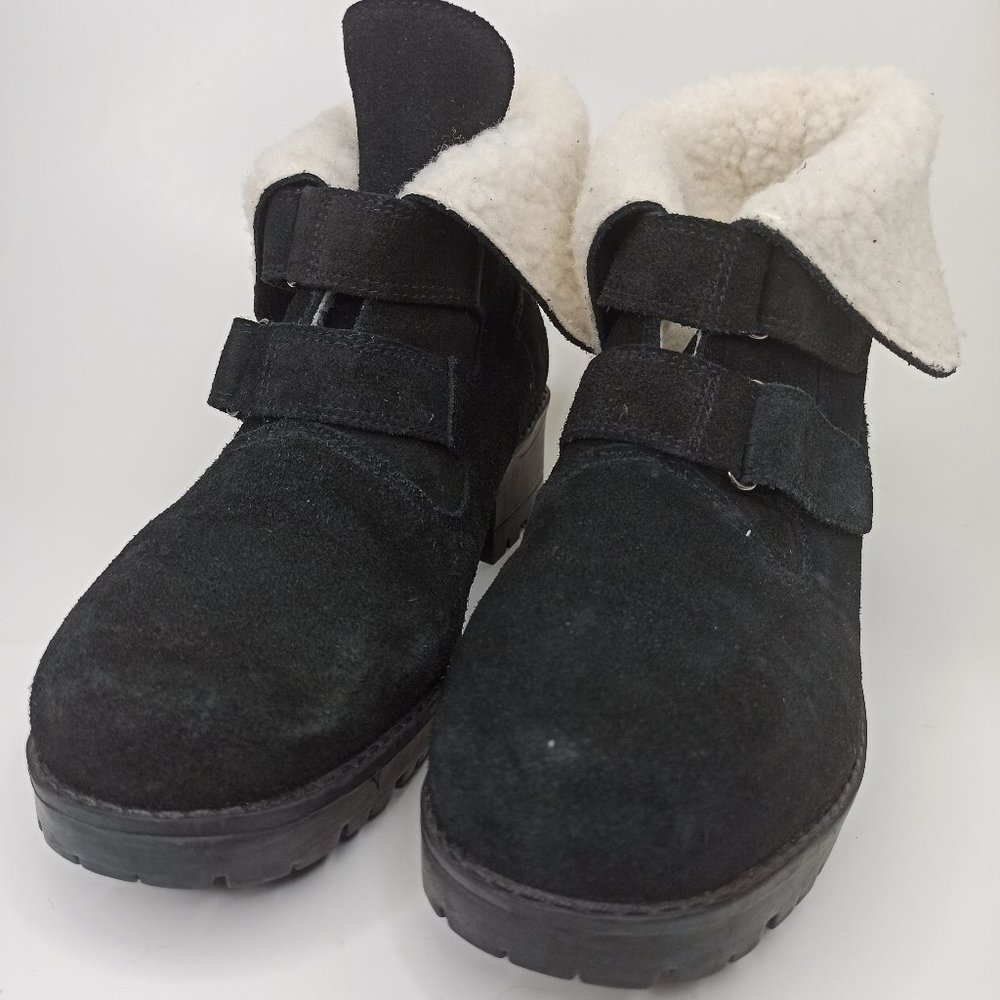 Newport news Black suede leather booties - Picture 4 of 10